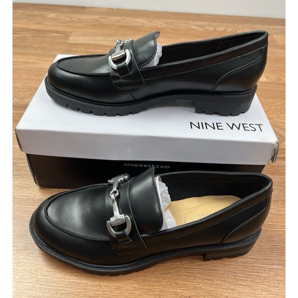 Nine West Newdale Slip-on Casual‎ Loafers Women's Size 6 Black NEW